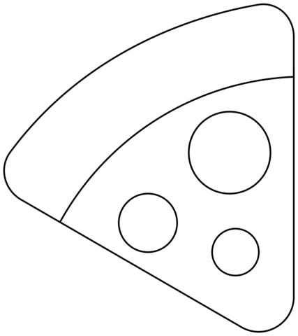 Pizza Emoji Coloring Page